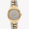 Reloj Lennox Pavé con eslabones en tono dorado Reloj Lennox Pavé con eslabones en tono dorado