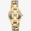 Reloj Lennox Pavé con eslabones en tono dorado Reloj Lennox Pavé con eslabones en tono dorado