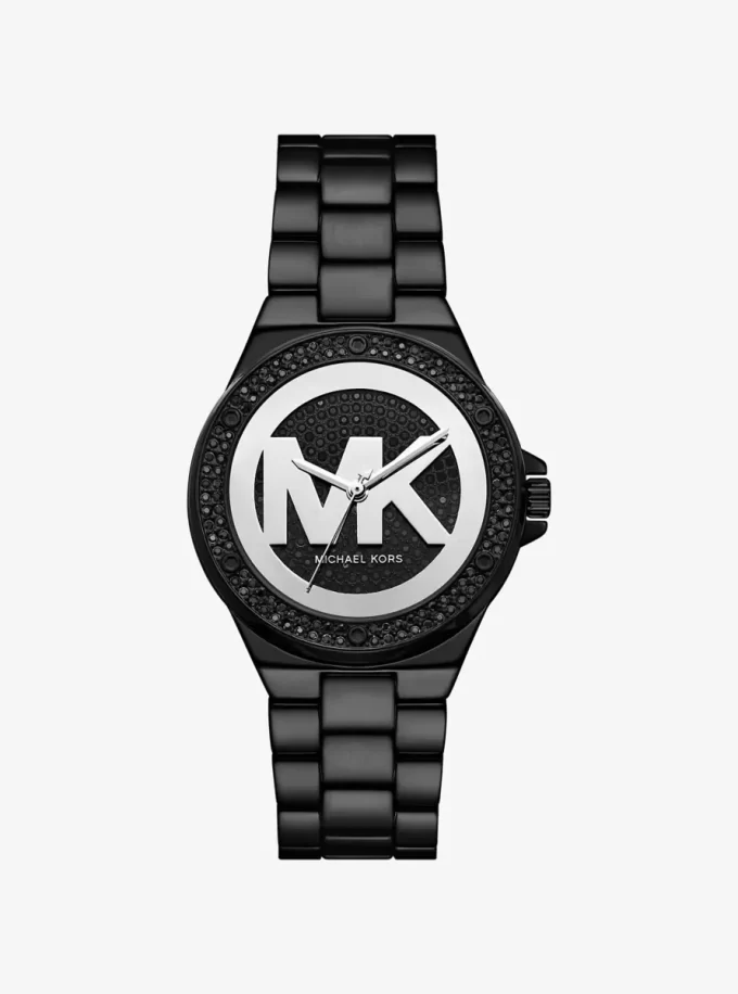 Reloj Lennox Pavé en tono negro Reloj Lennox Pavé en tono negro