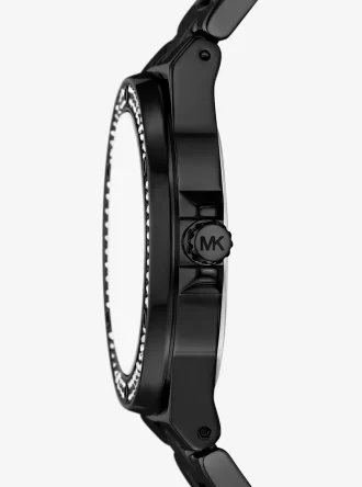Reloj Lennox Pavé en tono negro