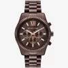 Reloj Lexington de gran tamaño en tono marrón Reloj Lexington de gran tamaño en tono marrón