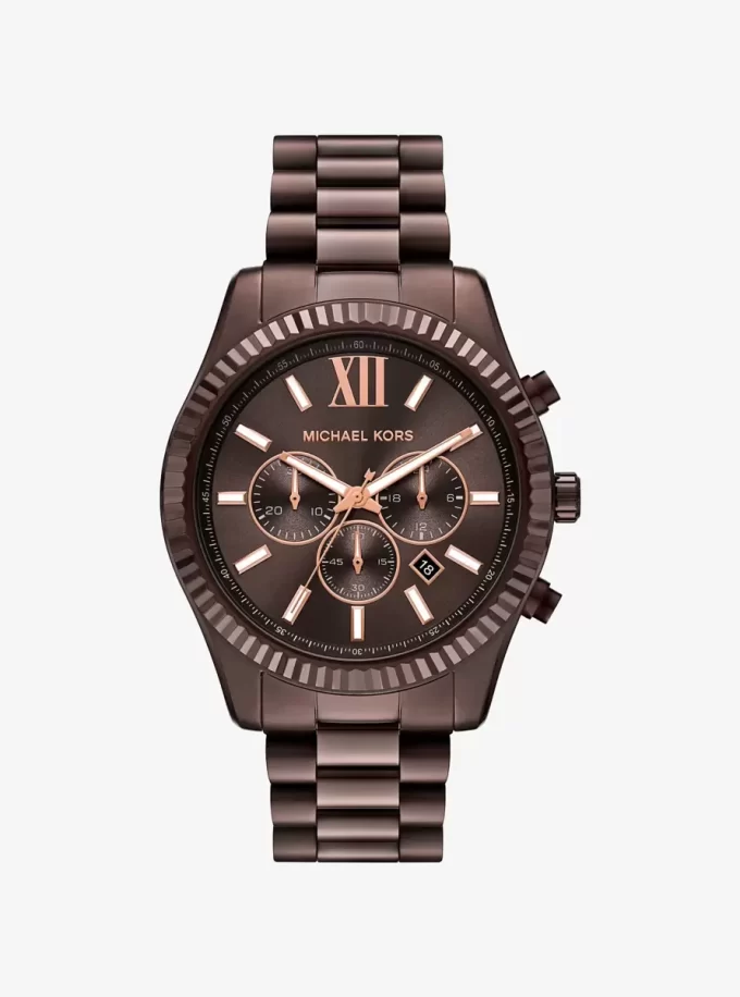 Reloj Lexington de gran tamaño en tono marrón Reloj Lexington de gran tamaño en tono marrón