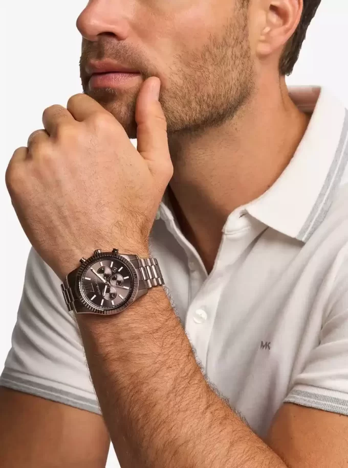 Reloj Lexington de gran tamaño en tono marrón Reloj Lexington de gran tamaño en tono marrón