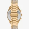 Reloj Lexington Pavé extragrande en tono dorado Reloj Lexington Pavé extragrande en tono dorado