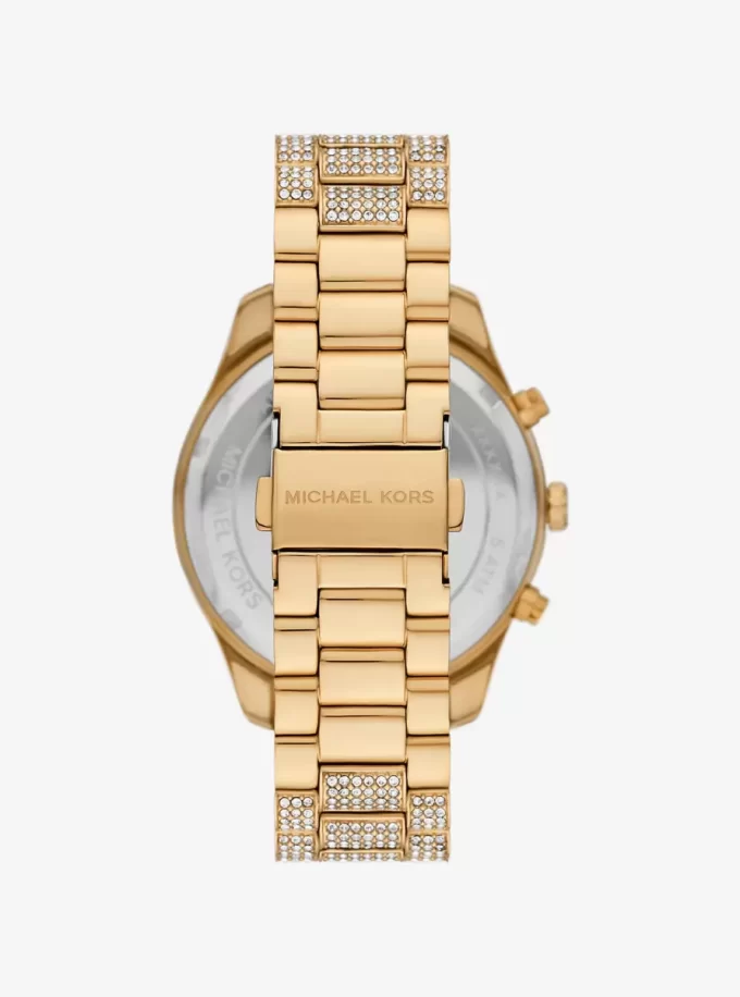 Reloj Lexington Pavé extragrande en tono dorado Reloj Lexington Pavé extragrande en tono dorado