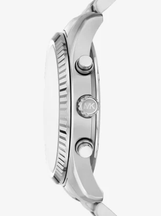 Reloj Lexington plateado de gran tamaño