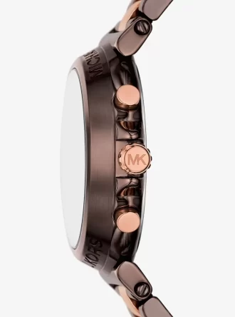 Reloj Maren de dos tonos de gran tamaño