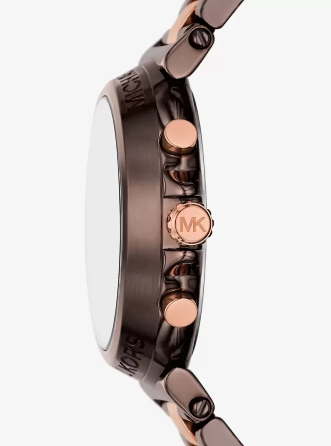 Reloj Maren de dos tonos de gran tamaño Reloj Maren de dos tonos de gran tamaño