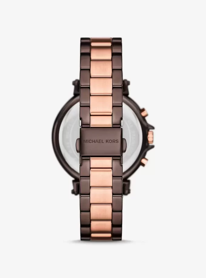 Reloj Maren de dos tonos de gran tamaño Reloj Maren de dos tonos de gran tamaño