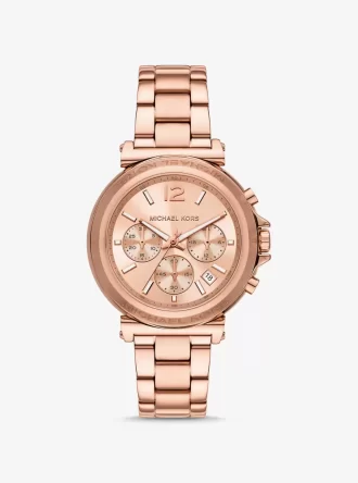 Reloj Maren extragrande en tono oro rosa