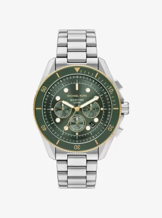 Reloj marítimo de dos tonos de gran tamaño