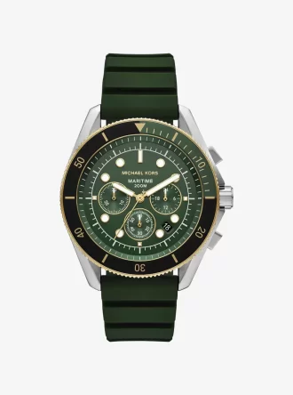 Reloj marítimo de gran tamaño en dos tonos y silicona