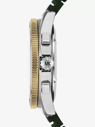 Reloj marítimo de gran tamaño en dos tonos y silicona