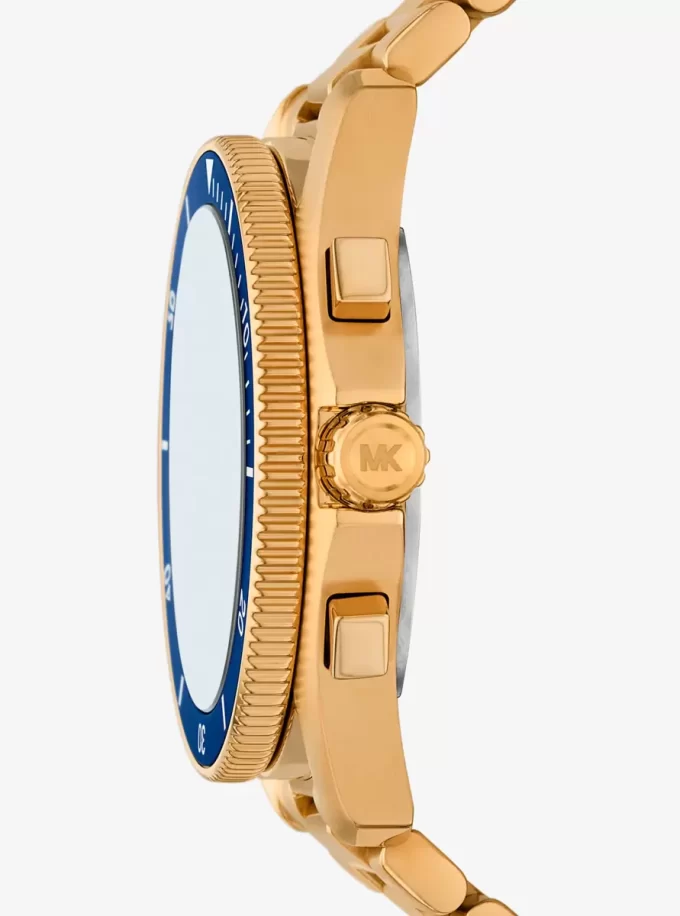 Reloj marítimo de gran tamaño en tono dorado Reloj marítimo de gran tamaño en tono dorado