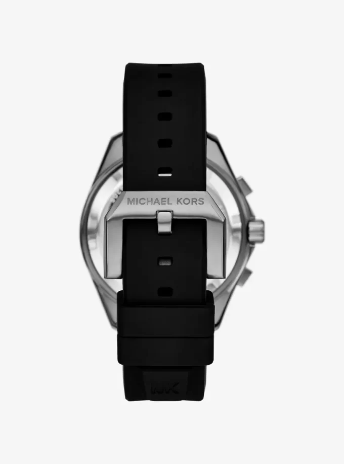 Reloj marítimo extragrande de silicona y metalizado