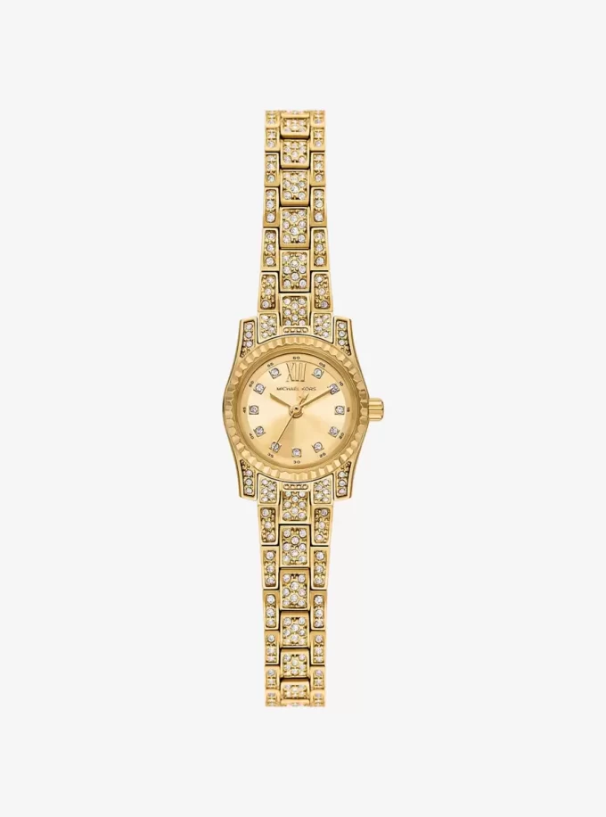 Reloj Micro Lexington Pavé en tono dorado Reloj Micro Lexington Pavé en tono dorado