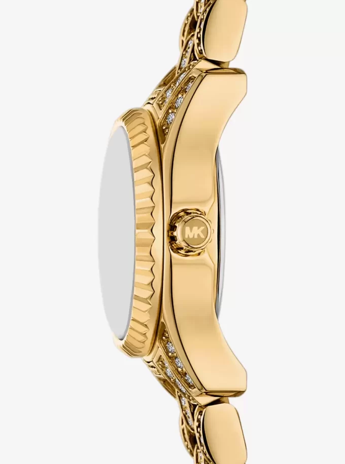 Reloj Micro Lexington Pavé en tono dorado Reloj Micro Lexington Pavé en tono dorado