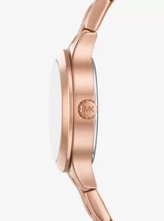 Reloj Mini Aspyn Pavé en tono oro rosa