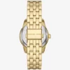 Reloj Mini Bryant con logotipo pavé en tono dorado