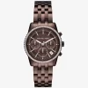 Reloj Mini Bryant Pavé en tono marrón