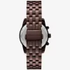 Reloj Mini Bryant Pavé en tono marrón