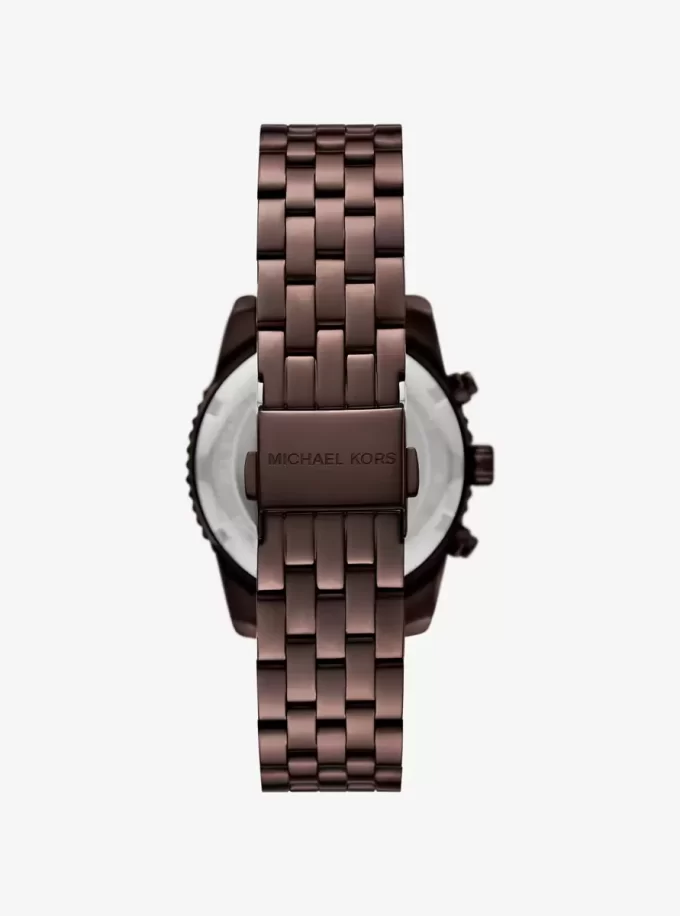 Reloj Mini Bryant Pavé en tono marrón