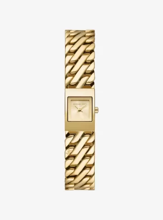 Reloj Mini Darrington con cadena de eslabones en tono dorado
