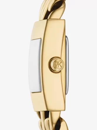 Reloj Mini Darrington con cadena de eslabones en tono dorado