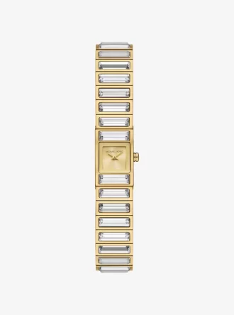 Reloj Mini Darrington de edición limitada con bisel pavé y acabado dorado