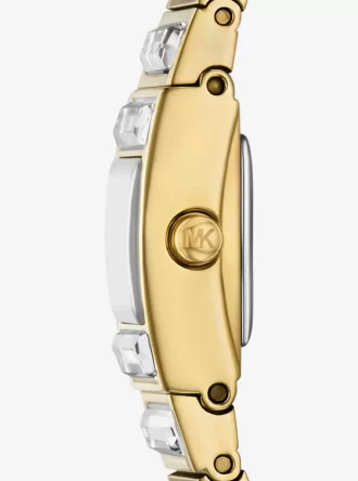 Reloj Mini Darrington de edición limitada con bisel pavé y acabado dorado