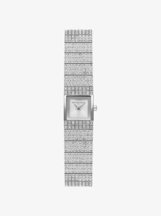Reloj Mini Darrington Pavé plateado