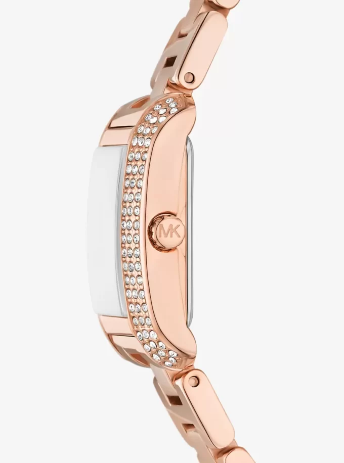 Reloj Mini Emery Pavé en tono oro rosa Reloj Mini Emery Pavé en tono oro rosa