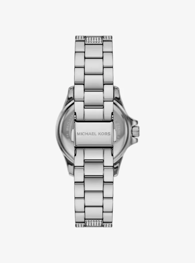 Reloj Mini Everest con pavé en tono plateado Reloj Mini Everest con pavé en tono plateado