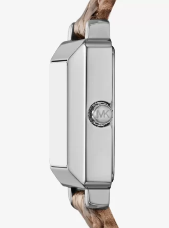 Reloj Mini Gwynn de piel con relieve de serpiente