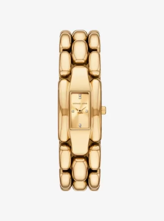 Reloj Mini Hally Pavé en tono dorado