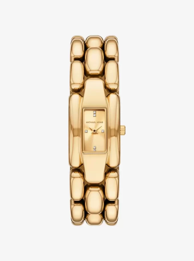 Reloj Mini Hally Pavé en tono dorado Reloj Mini Hally Pavé en tono dorado
