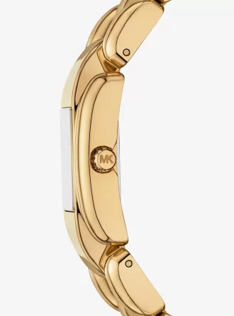 Reloj Mini Hally Pavé en tono dorado