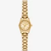 Reloj Mini Lexington con pavé dorado