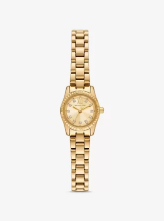 Reloj Mini Lexington con pavé dorado Reloj Mini Lexington con pavé dorado