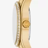 Reloj Mini Lexington con pavé dorado Reloj Mini Lexington con pavé dorado