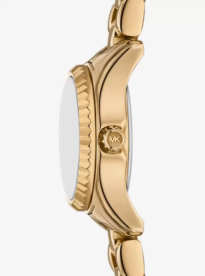 Reloj Mini Lexington con pavé dorado