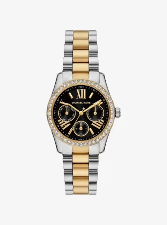Reloj Mini Lexington Pavé de dos tonos