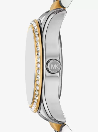Reloj Mini Lexington Pavé de dos tonos