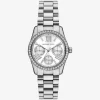 Reloj Mini Lexington Pavé plateado