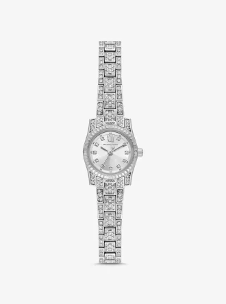 Reloj Mini Lexington Pavé plateado