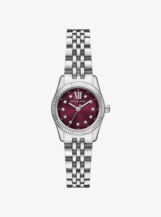Reloj Mini Lexington Pavé plateado