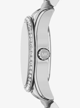 Reloj Mini Lexington Pavé plateado