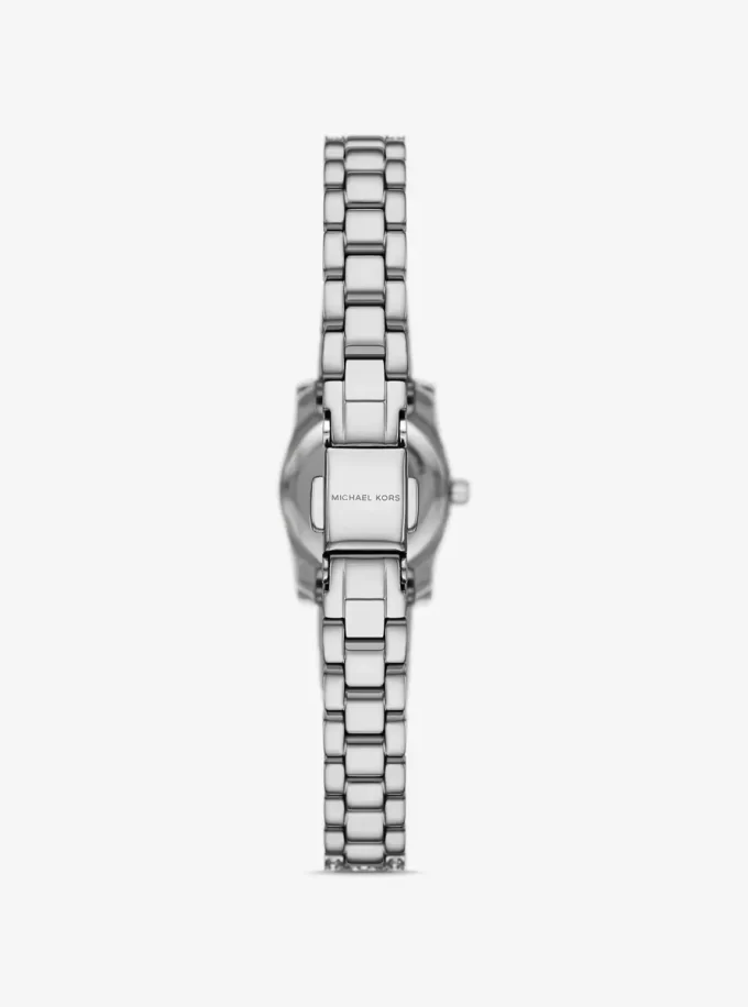 Reloj Mini Lexington Pavé plateado