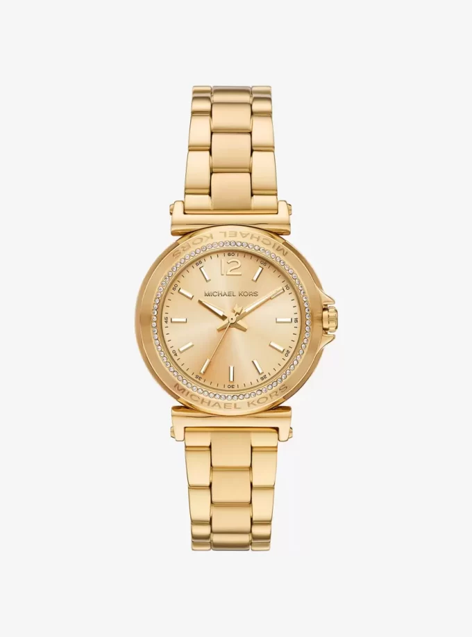 Reloj Mini Maren Pavé Dorado