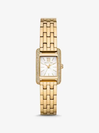 Reloj mini Monroe con pavé dorado